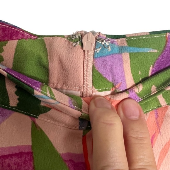 🌺SAGE the LABEL Havena Lady Pleated Tropical Print Lined Skirt Size Small🌺 - Picture 3 of 9